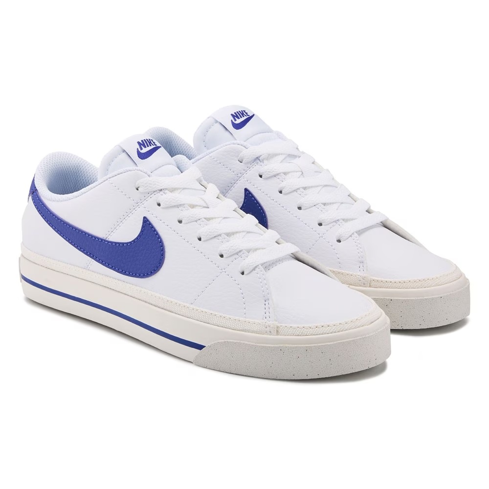 Кожаные кроссовки Court Legacy от Nike, white/blue