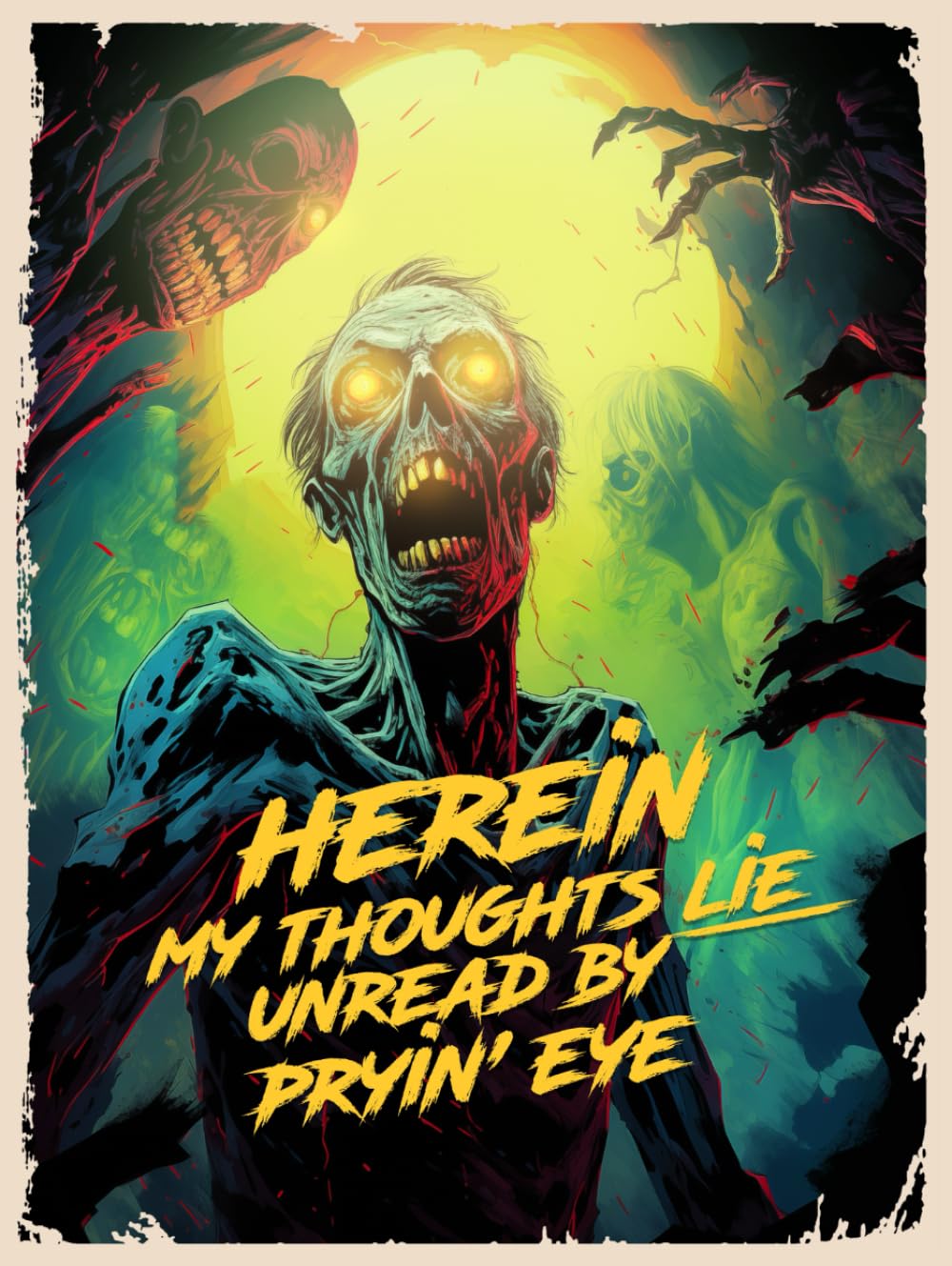 

Ink Whisperer Classic Horror Notebook For Writing, Notes, Work, Premium Paper 8.5"x11" Secret Journal: Herein My Thoughts Lie Unseen By Pryin'Eye (Independently published)