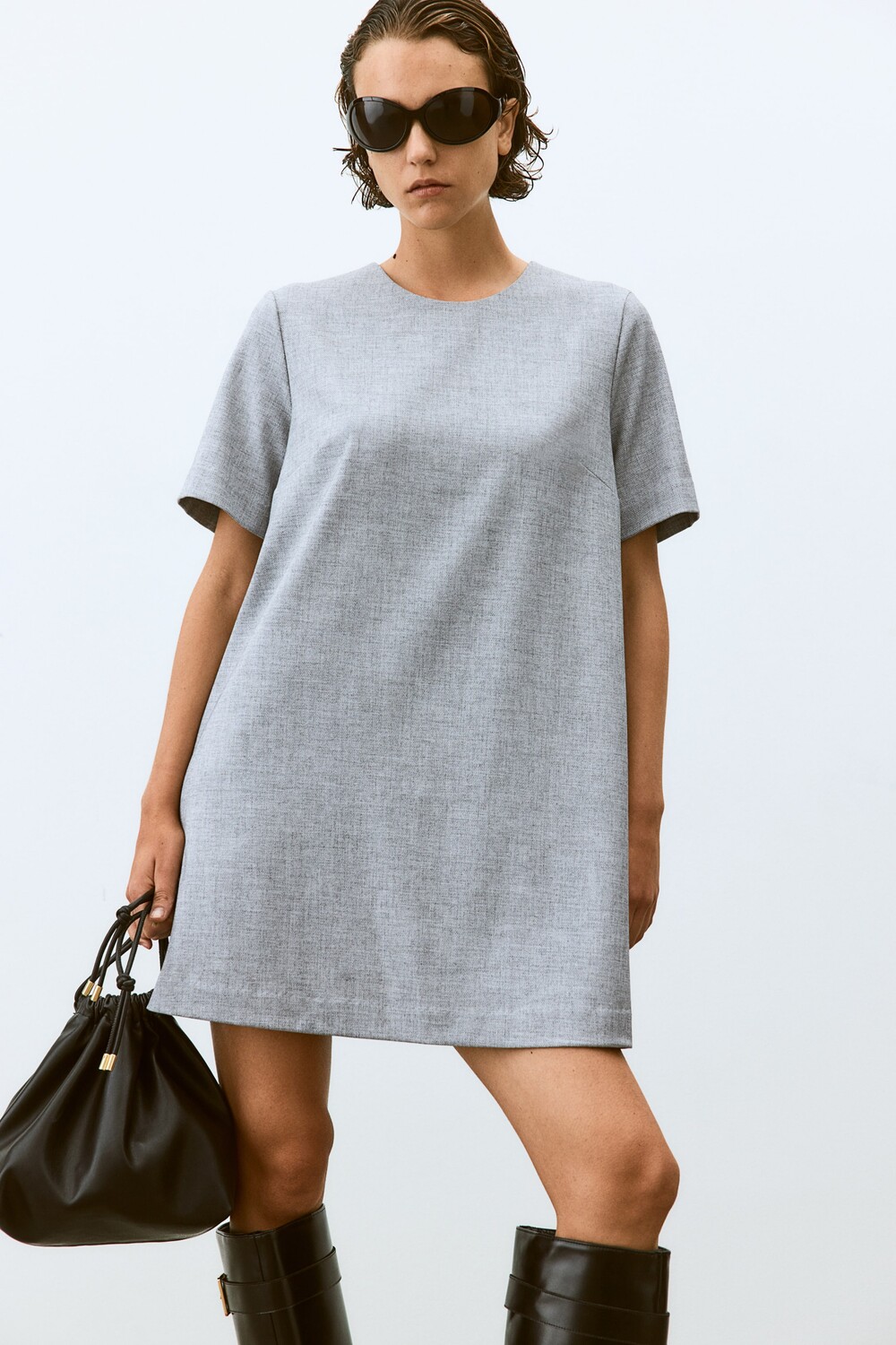 

Платье А-силуэта H&M, серый