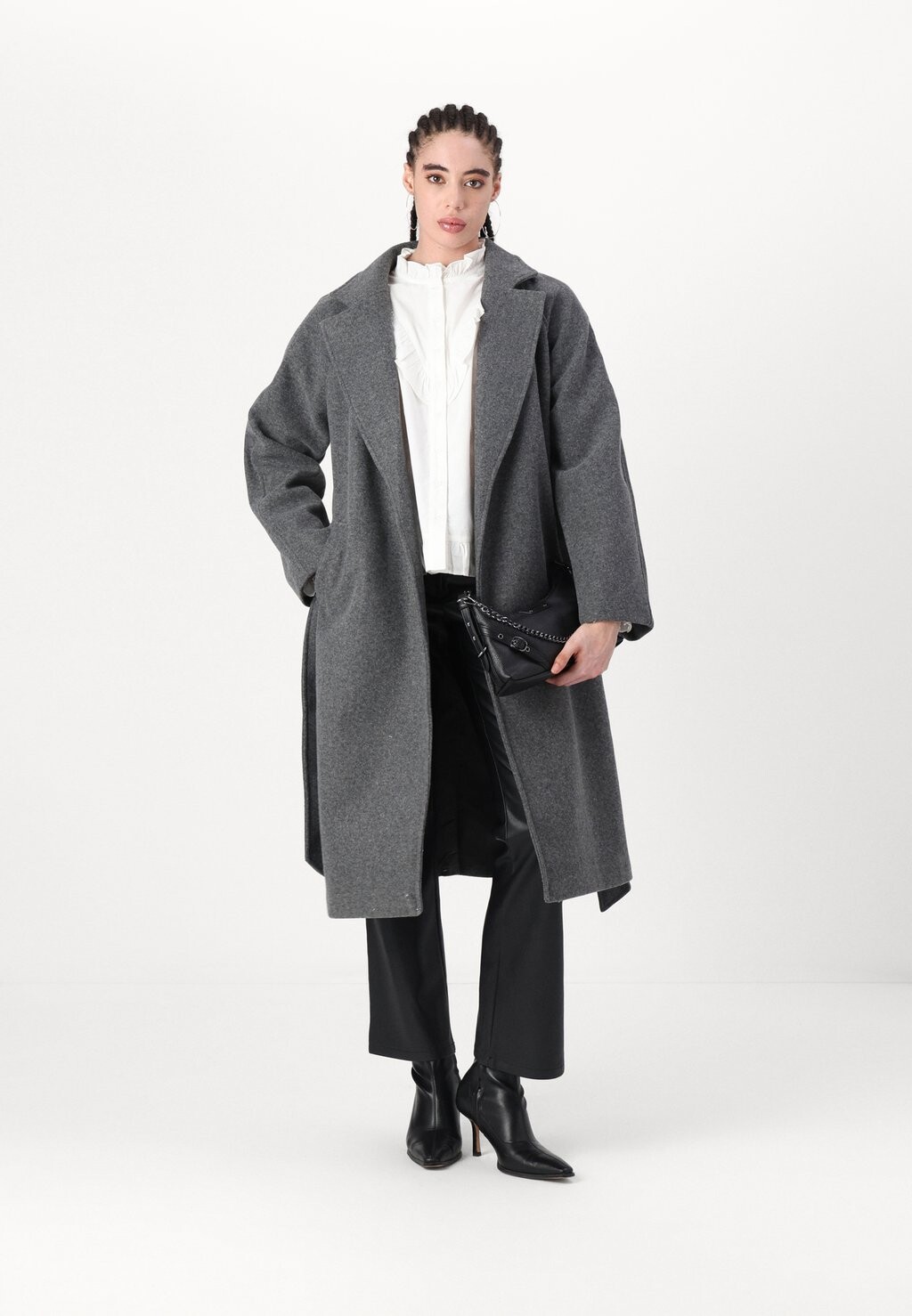 

Классическое пальто Gina Tricot Tall, серый