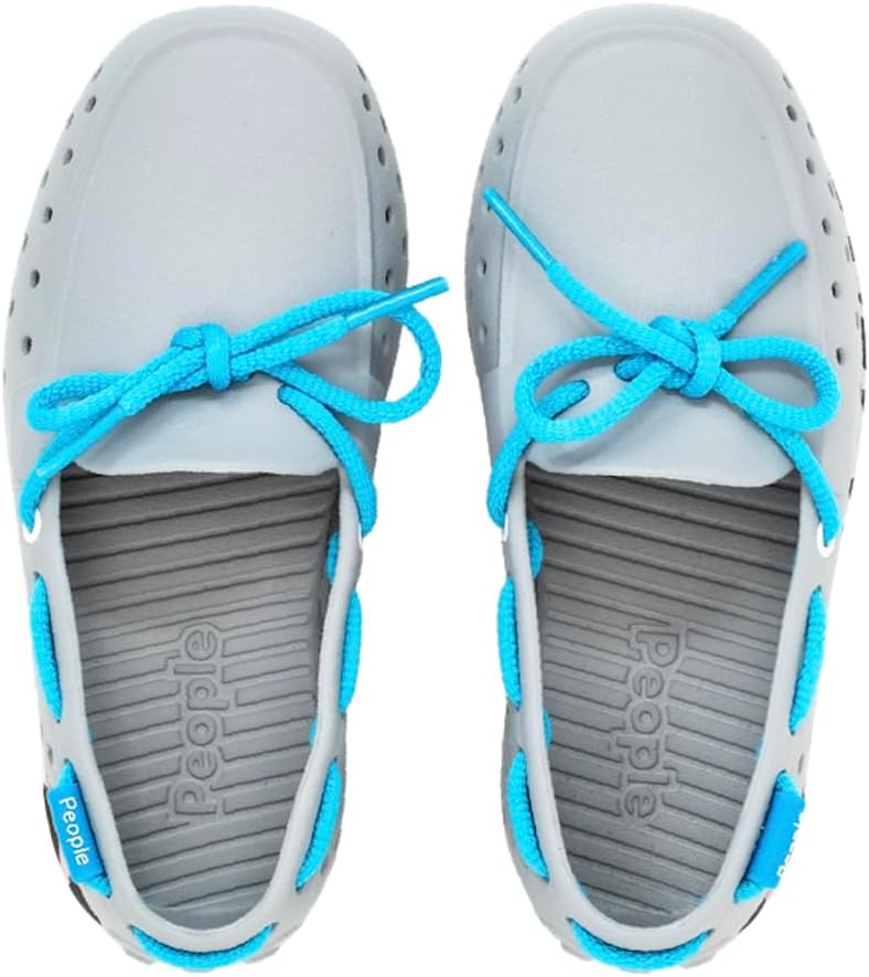 Детская обувь People Footwear Senna - водонепроницаемые мокасины на резиновой подошве, легкие и прочные лодочные туфли для мальчиков и девочек, нескользящие водные туфли для активного отдыха на улице, серый