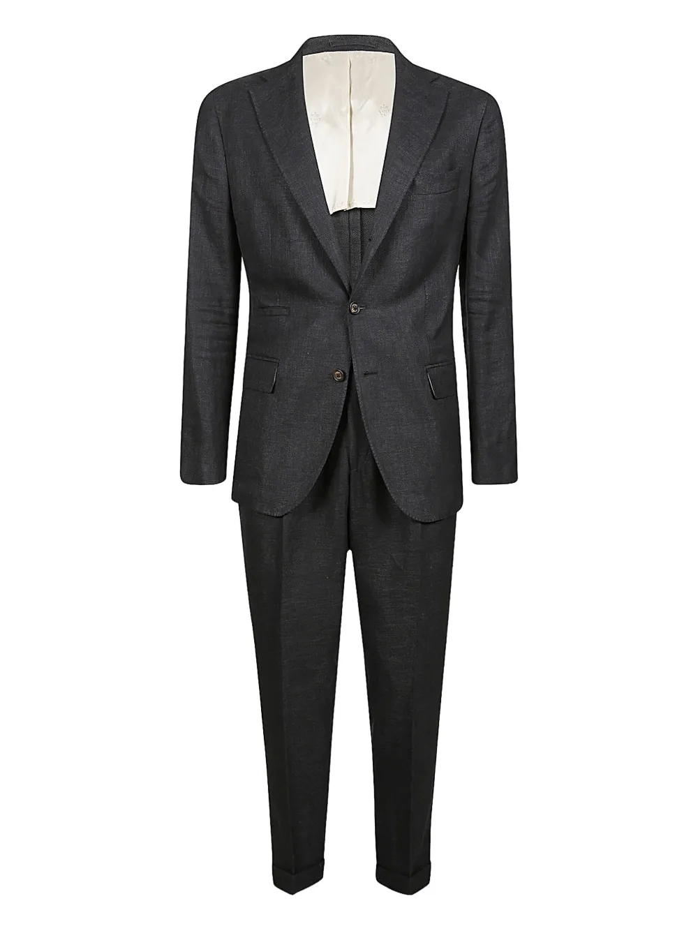 

Однобортный костюм с защипами Eleventy, серый