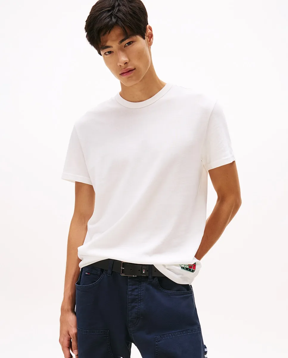 

Футболка мужская стандартного кроя с коротким рукавом Tommy Jeans, белый