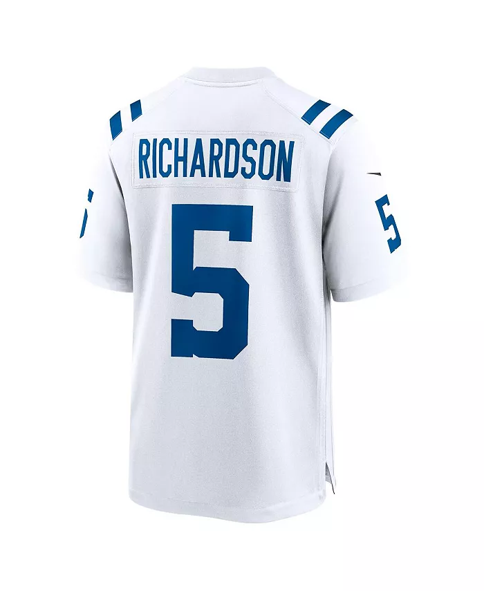 Мужская игровая футболка Anthony Richardson Indianapolis Colts, выбор в первом раунде драфта НФЛ 2023 Nike, белый — фото 3