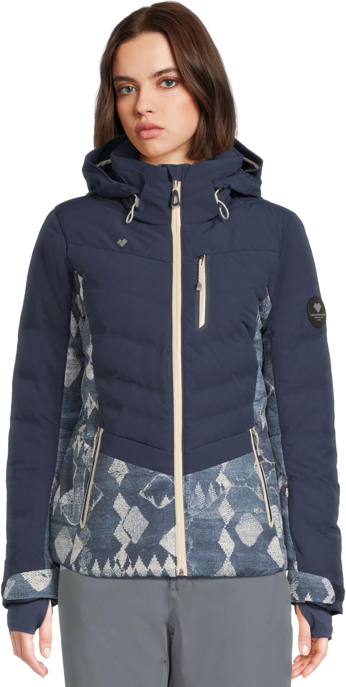 

Женская куртка Cosima Down Obermeyer, Indigo Mountains