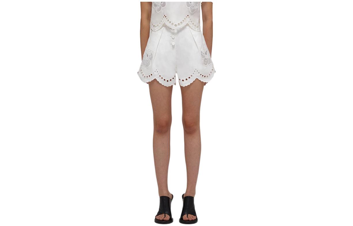 

Self-portrait Женские белые повседневные шорты