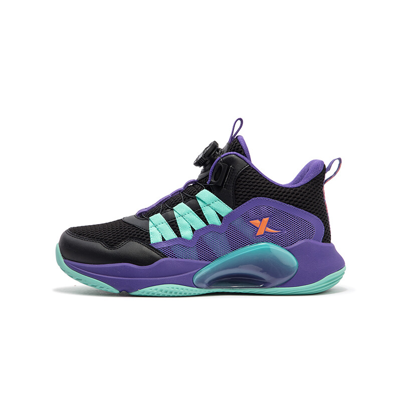Детские баскетбольные кроссовки GS Low-top Black/UV Light Xtep, черный