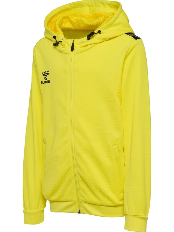 

Детская тренировочная куртка "Hmlauthentic Pl Zip Hoodie Kids" желтого цвета Hummel