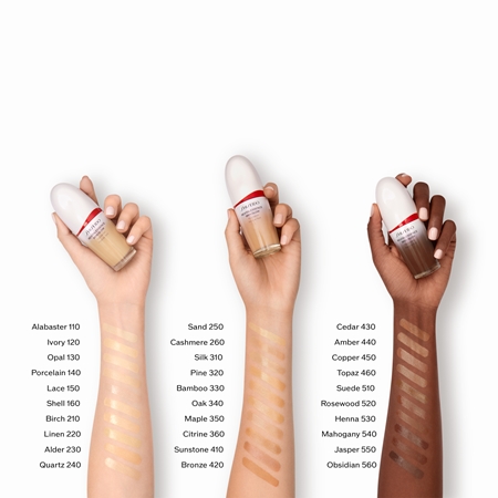 Легкая основа с осветляющим эффектом spf 30 Shiseido Revitalessence Skin Glow Foundation, Lace 30 ml — фото 3