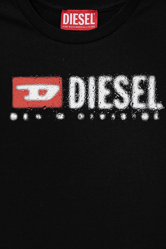 Детская хлопковая футболка TADJUSTK12 Diesel, черный — фото 3