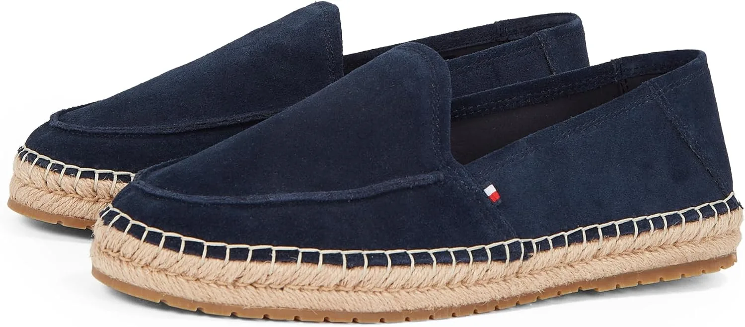 Мужские эластичные лоферы Tommy Hilfiger Эспадрильи с логотипом, голубой — фото 4