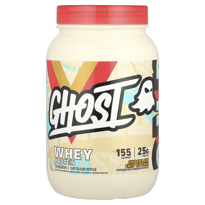 

Ghost, Сывороточный протеин, шоколадное печенье, 1014 г (2,2 фунта)