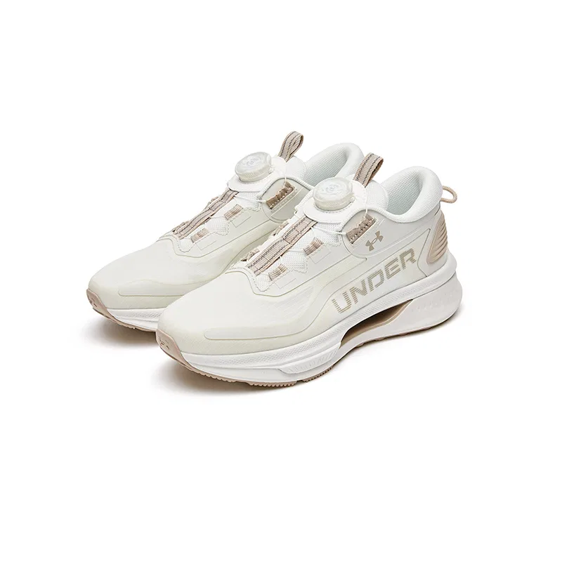 Детские беговые кроссовки Under Armour Running Collection Ivory white/khaki — фото 3