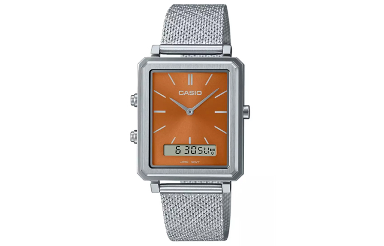 

CASIO Часы Women's Standard Series Orange Watch MTP-B205M-5E, Orange Watch Dial