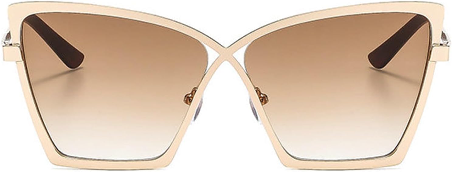 

Willochra — большие солнцезащитные очки для женщин с дизайном «бабочка», защита от ультрафиолета UV400, металлические, модные, в стиле ретро, ​​«кошачий глаз», для использования на открытом воздухе, C4