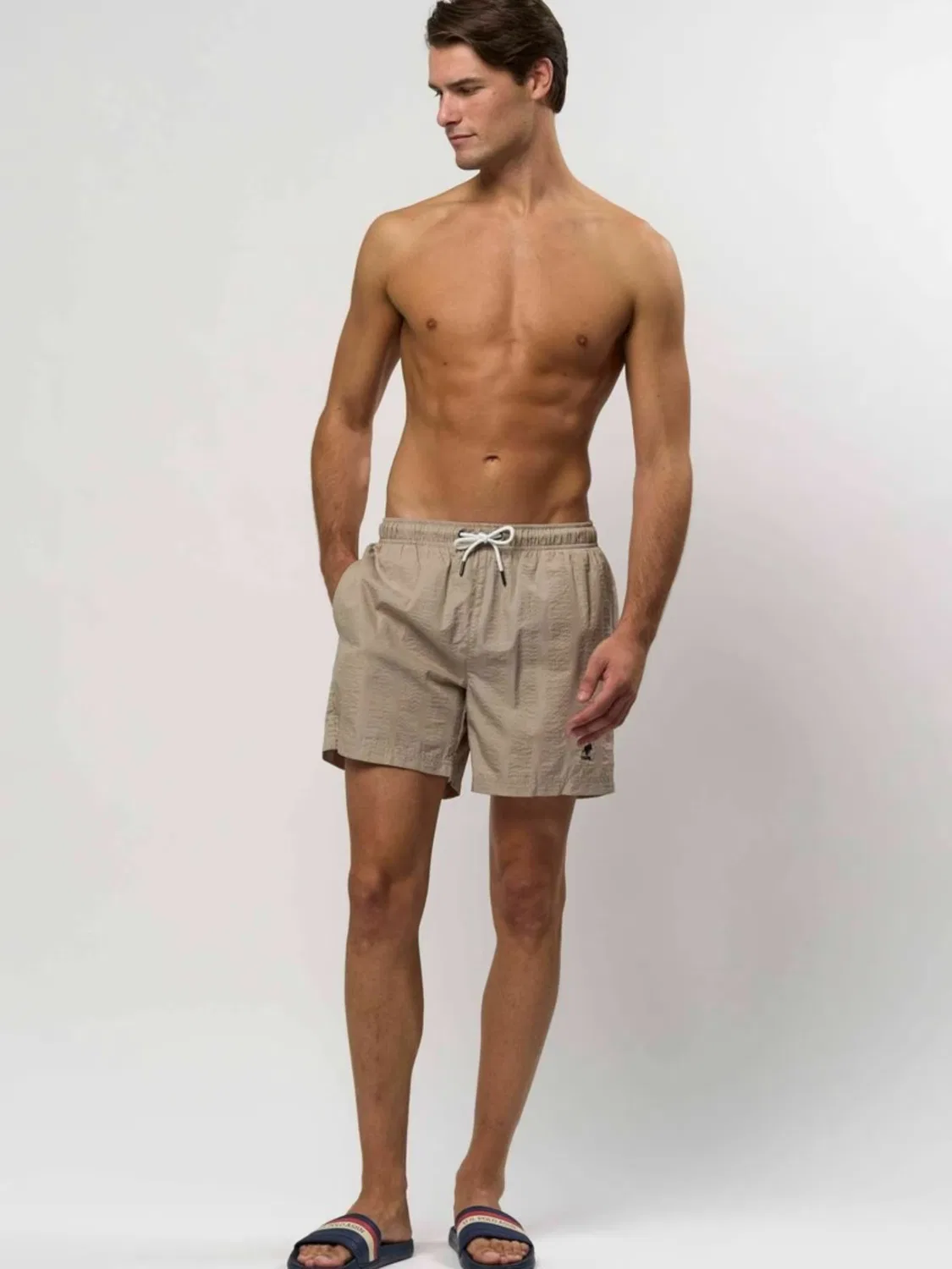Пляжные шорты 'Carter Swimshorts' U.S. Polo Assn., Beige — фото 3