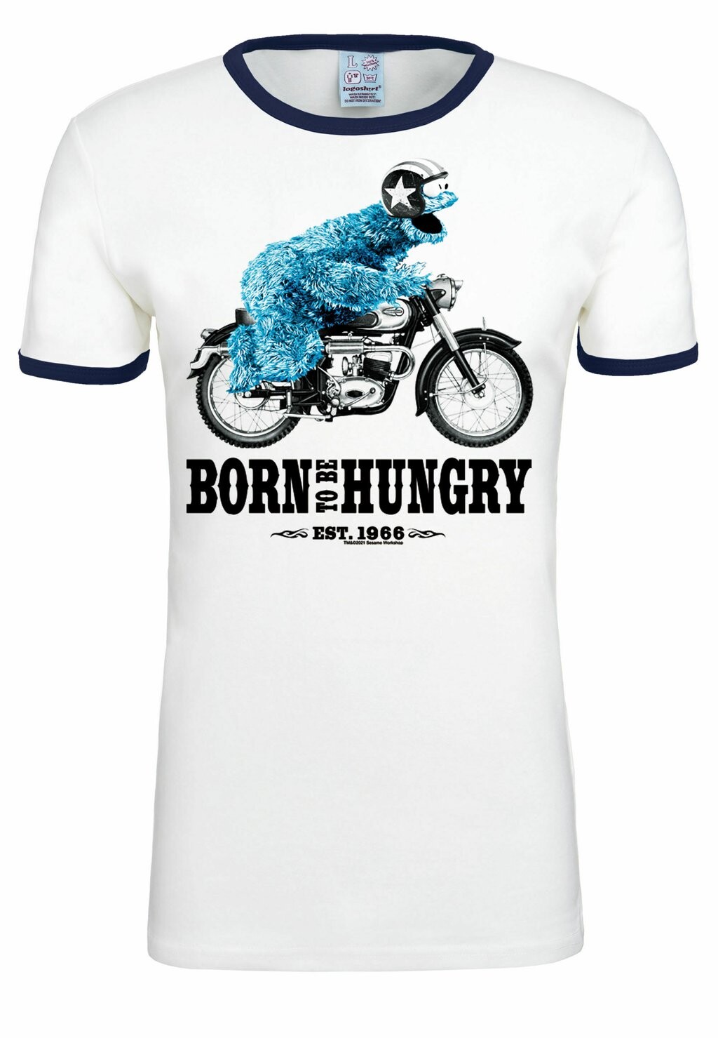 

Футболка с принтом MOTORRAD LOGOSHIRT, цвет weiss-dunkelblau