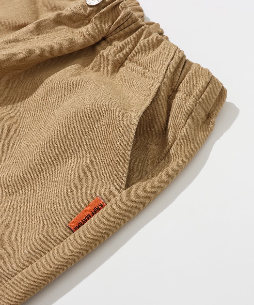 (К) Свободные джинсы с начесом и цветной подкладкой KRIFF MAYER, BEIGE — фото 3
