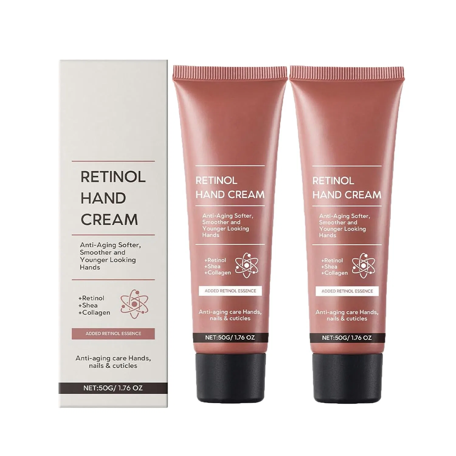 Антивозрастной крем для рук с ретинолом, 2 шт. по 50 г Generisch, 2Pcs