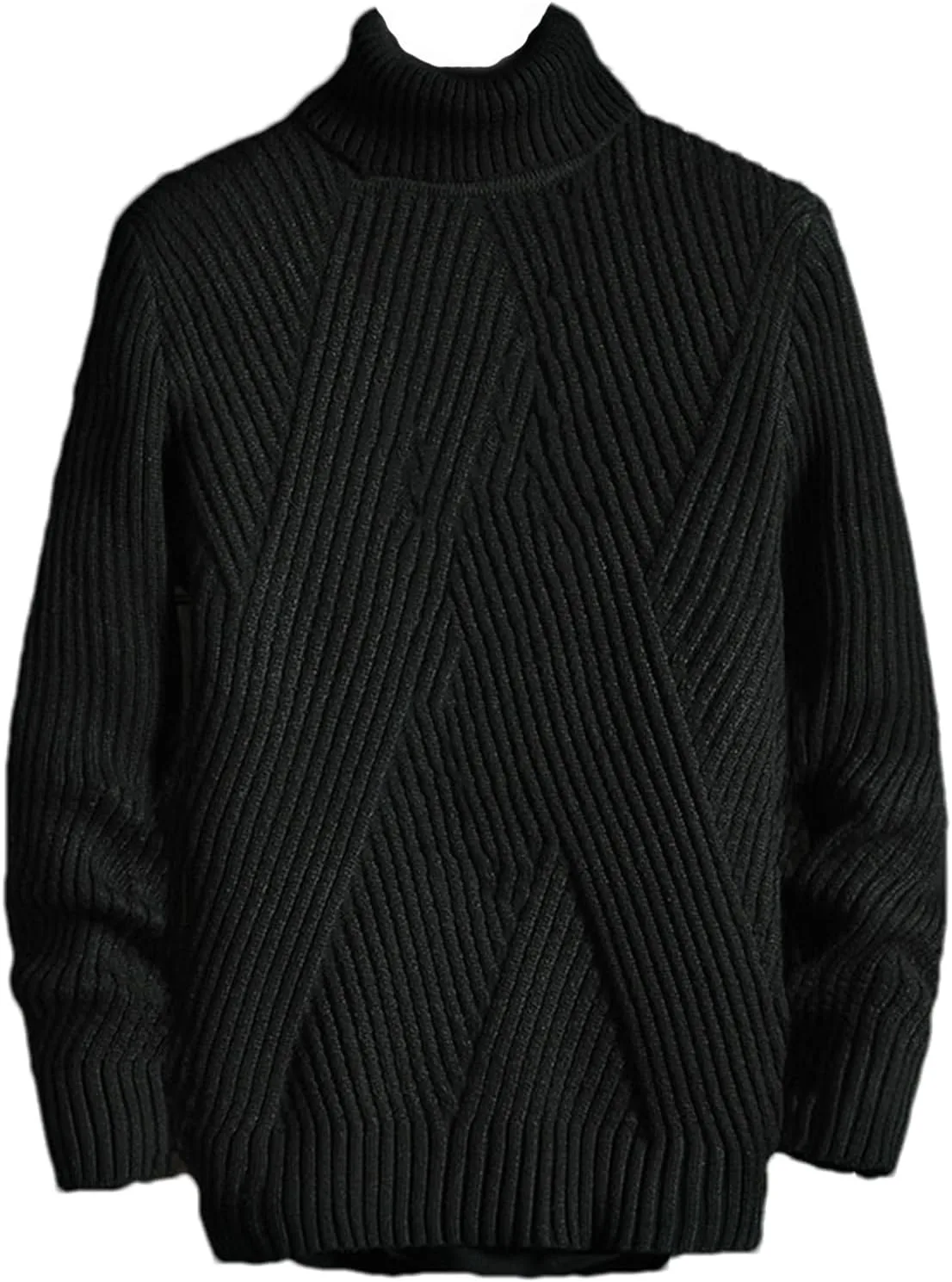 

Теплый зимний свитер-водолазка для мужчин Slim Fit