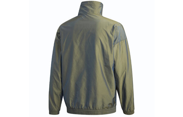 Куртка adidas originals Rainbow Cardigan Sports Zipper Jacket Metallic Green, зеленый — фото 2