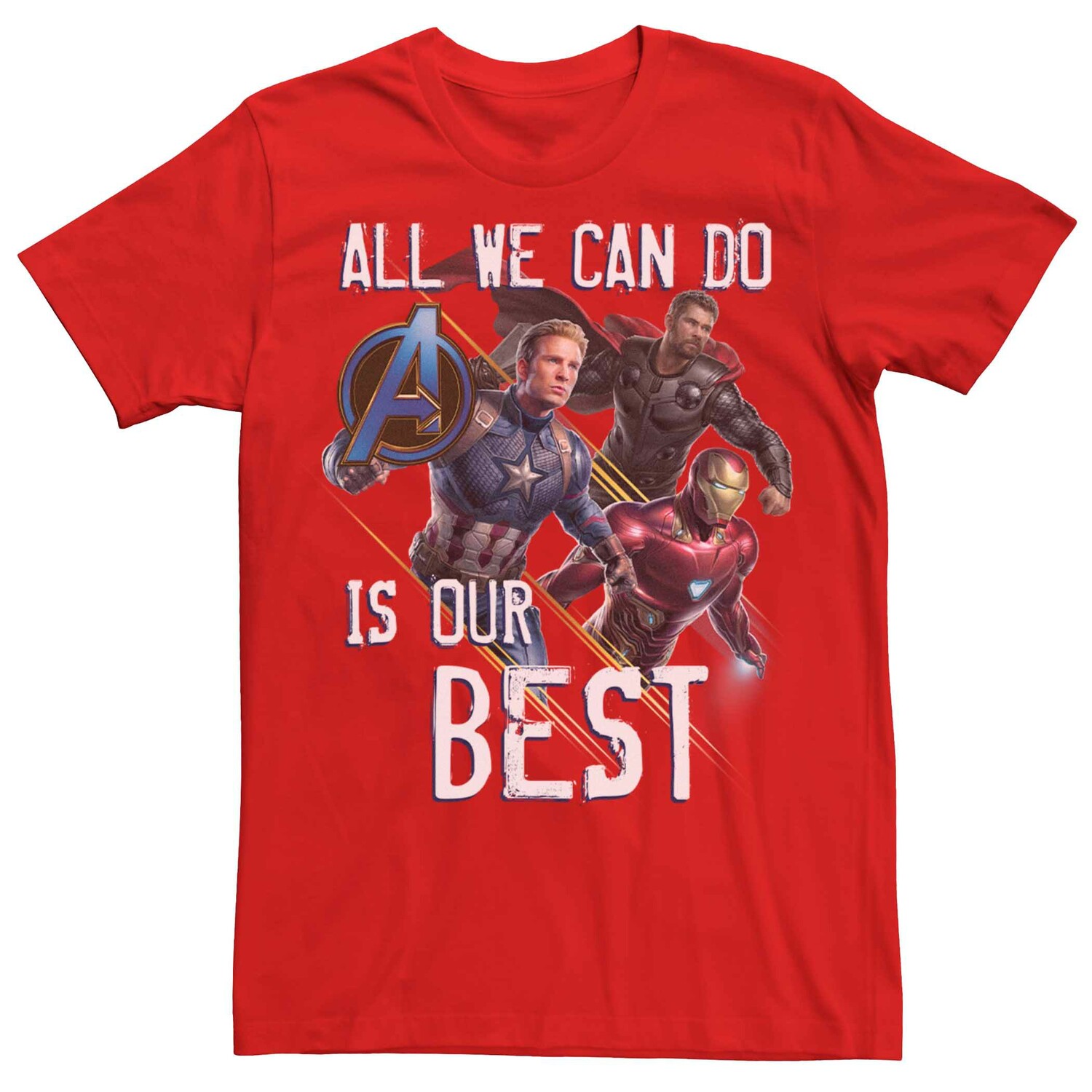 

Мужская футболка Marvel Avengers Captain America Thor Iron Man Наша лучшая футболка Licensed Character