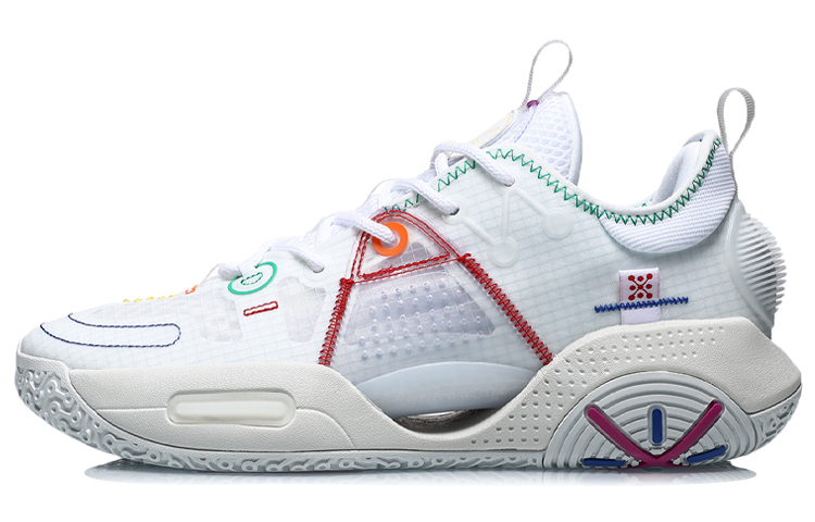 

LINING ЛиНинг All City 9 V1.5 Белые баскетбольные кроссовки низкие противоскользящие износостойкие