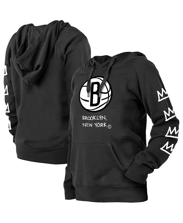 

Женский черный пуловер с капюшоном Brooklyn Nets 2022/23 City Edition New Era