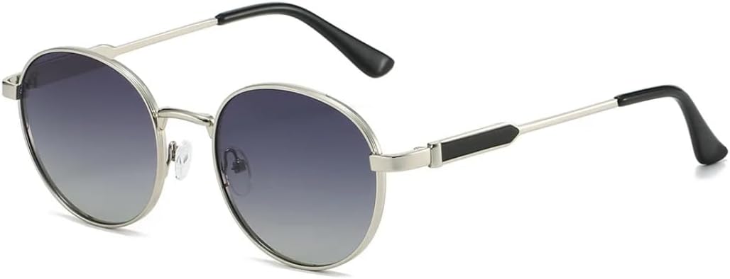 

Круглые солнцезащитные очки в винтажном стиле для лета, с металлической оправой, поляризованные, с защитой от УФ-излучения UV400, ретро-стиль, для женщин и мужчин VFDHN, 3792-c6