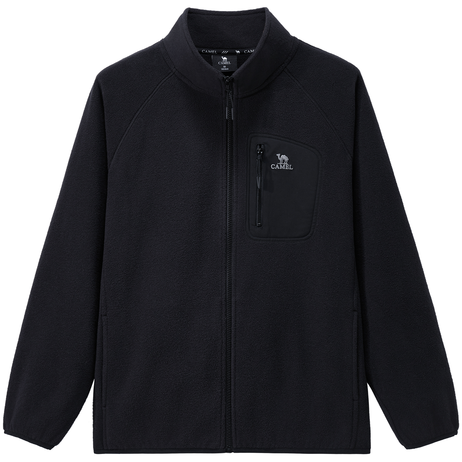 

Куртка-вельвет с цветными блоками, легкая, теплая, из полярной флисовой подкладки, антистатическая, с воротником стойкой, слегка свободного кроя CAMEL, phantom черный