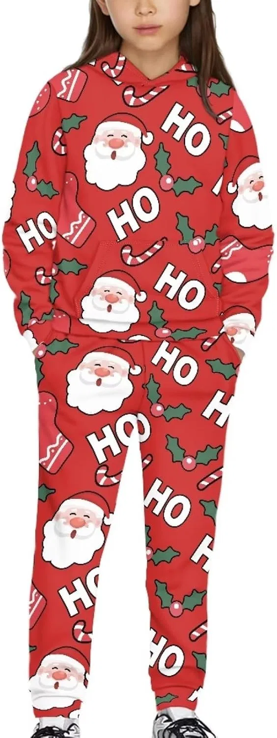 Костюм спортивный детский с капюшоном и брюками, Santa Claus, doginthehole — фото 2