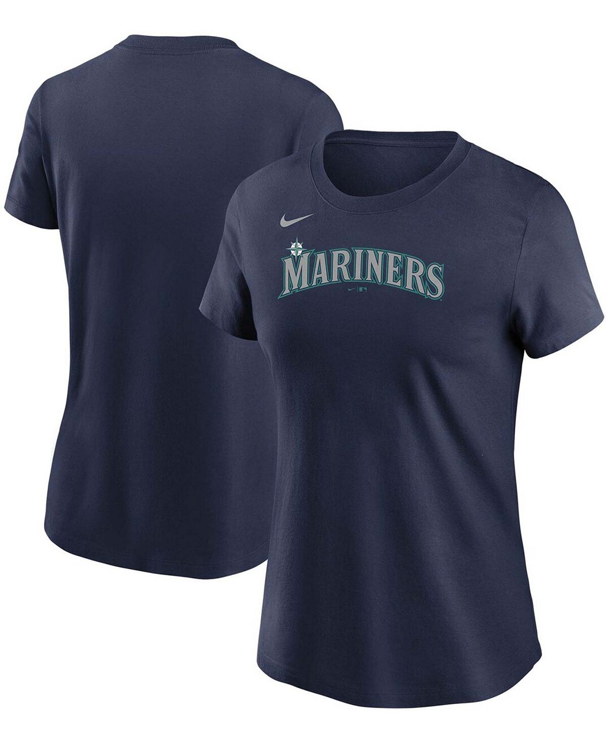 

Женская темно-синяя футболка с надписью Seattle Mariners Nike, темно-синий