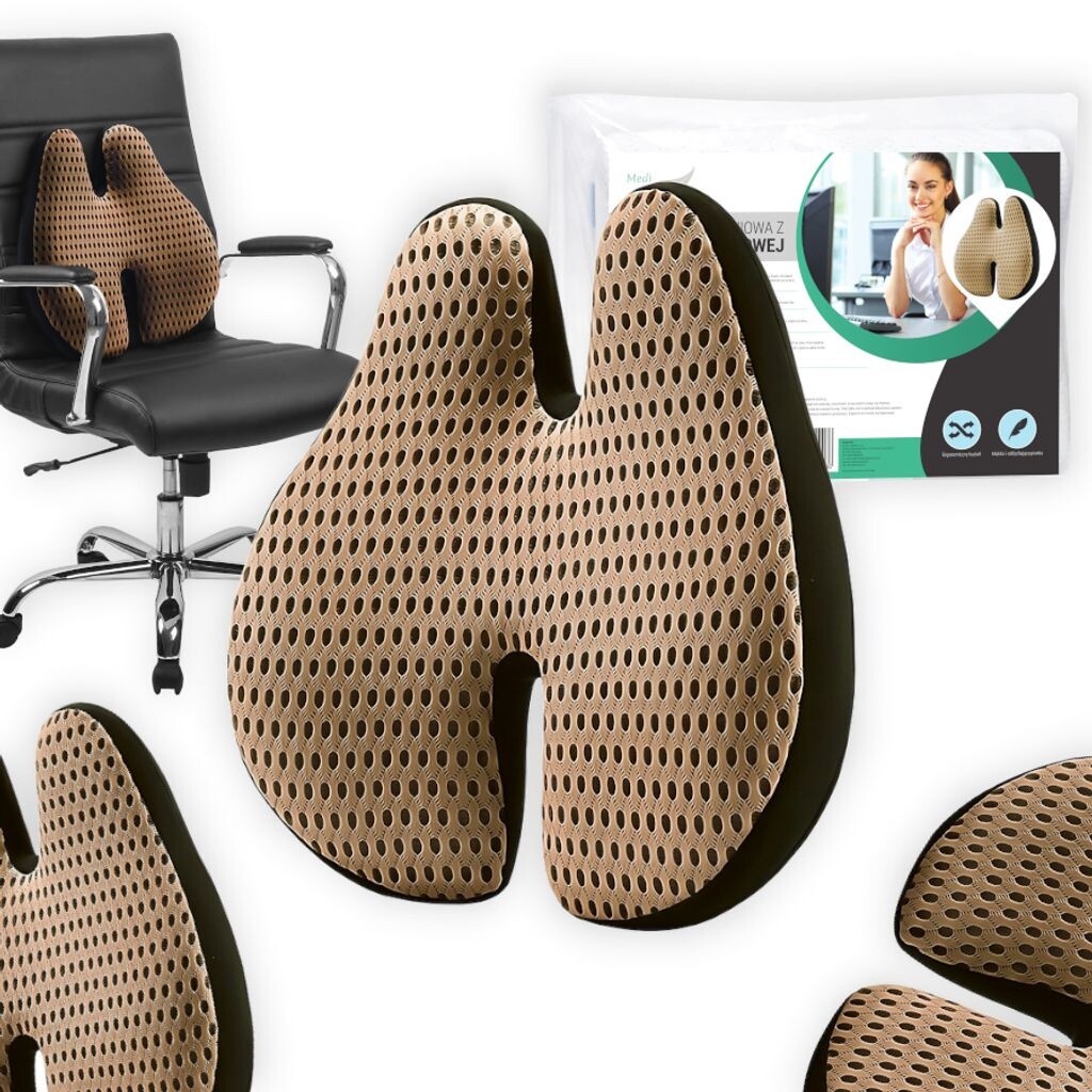 

Коричневая ортопедическая поясничная подушка из пены с эффектом памяти для автомобильного кресла Medi Sleep