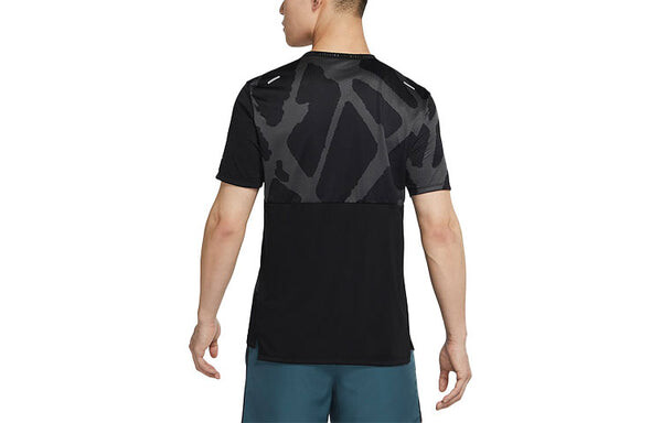 Футболка Nike Dri-FIT Land Division Round Neck Tee 'Black', черный — фото 2