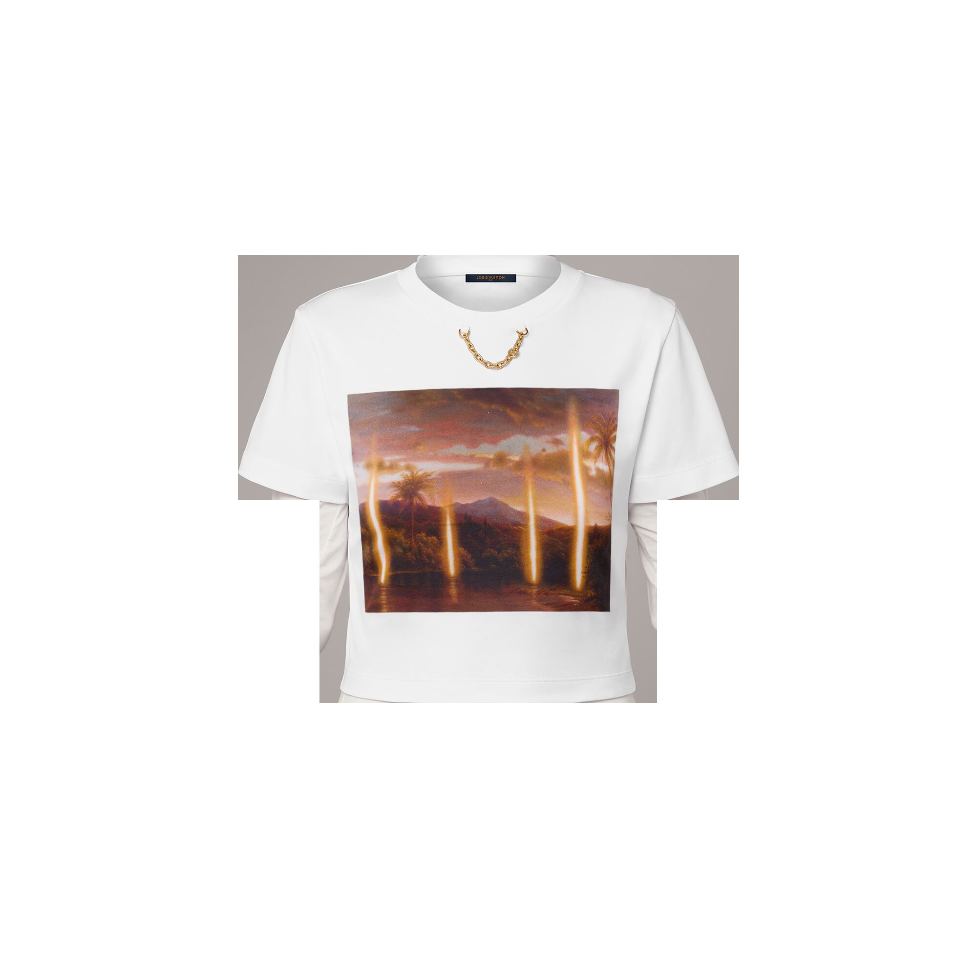 

Футболка с принтом Louis Vuitton x Laurent Grasso, желтый
