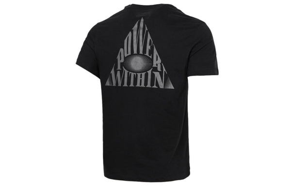 Футболка мужские Dri Fit Kyrie с принтом логотипа баскетбольная майка с круглым вырезом короткий рукав Nike, черный — фото 2