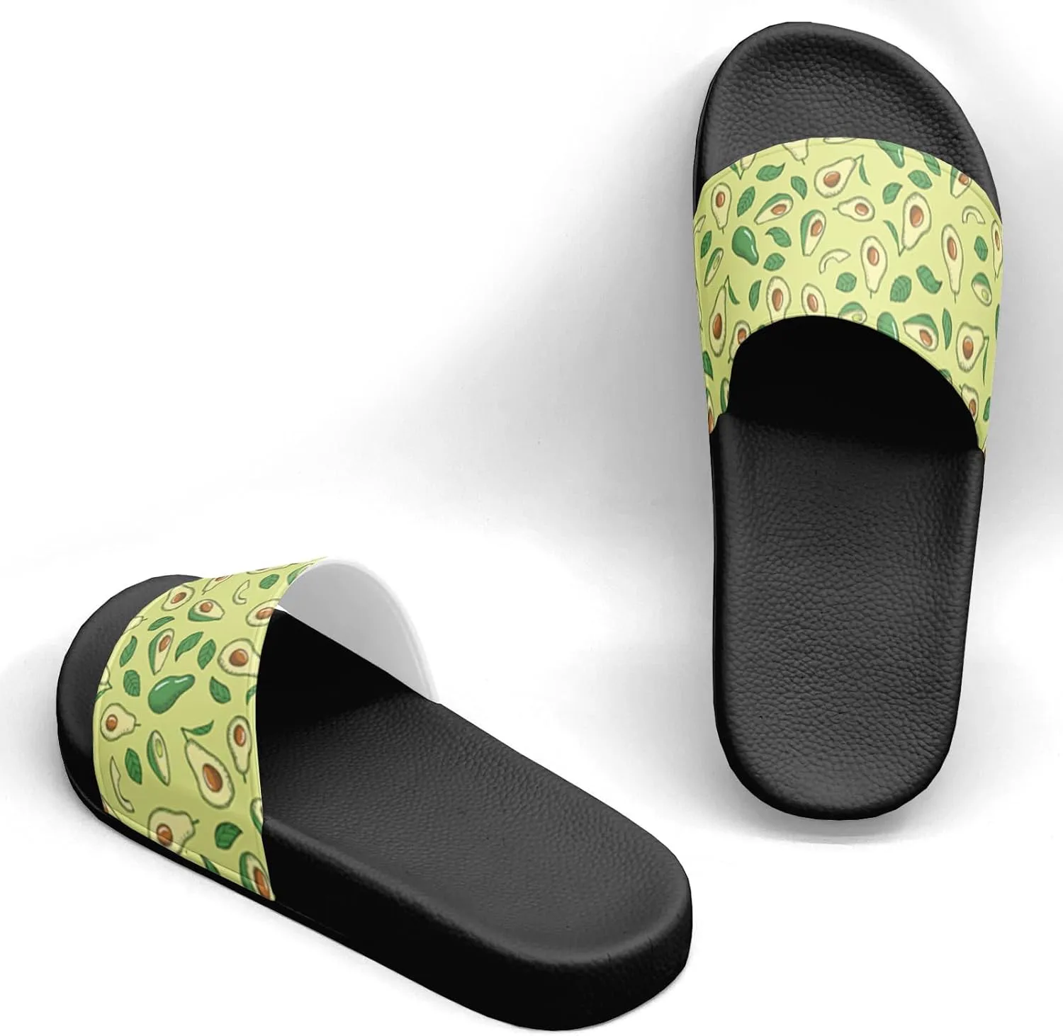 Сланцы-сандалии Avocado Design для женщин и мужчин, повседневные спортивные сандалии, для бассейна, душа, дома и улицы Generic — фото 2