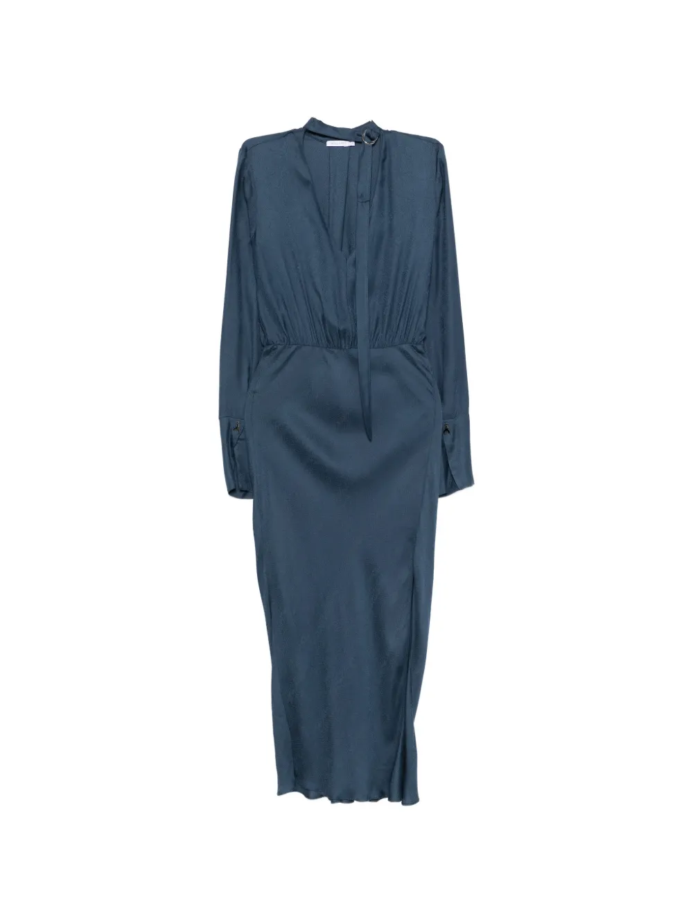 

Драпированное струящееся платье миди Patrizia Pepe, синий
