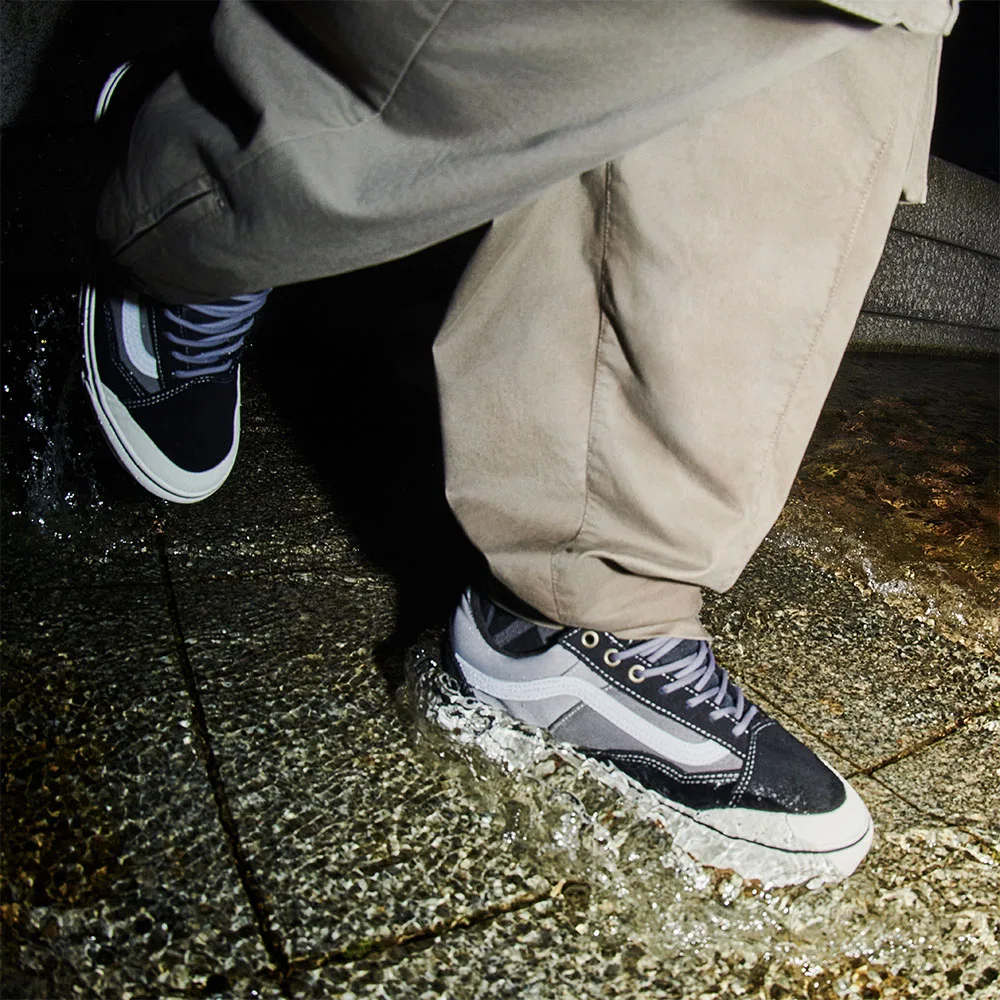 Мужские низкие водонепроницаемые кеды Old Skool MTE чёрно-оловянные от Vans