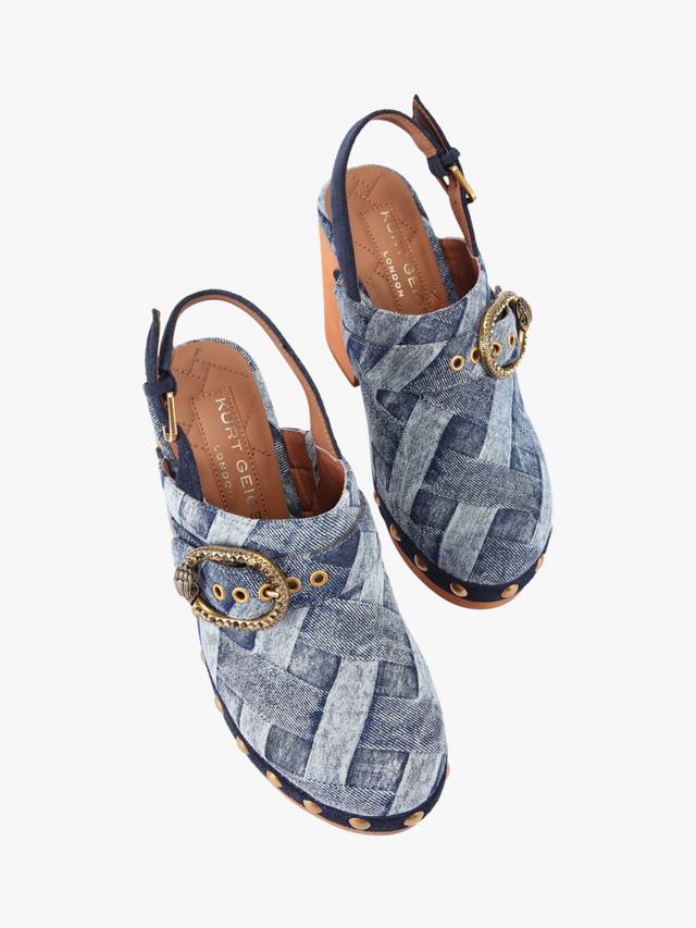 Mayfair сланцы с ремешком на пятке Kurt Geiger London, Blue Denim — фото 3