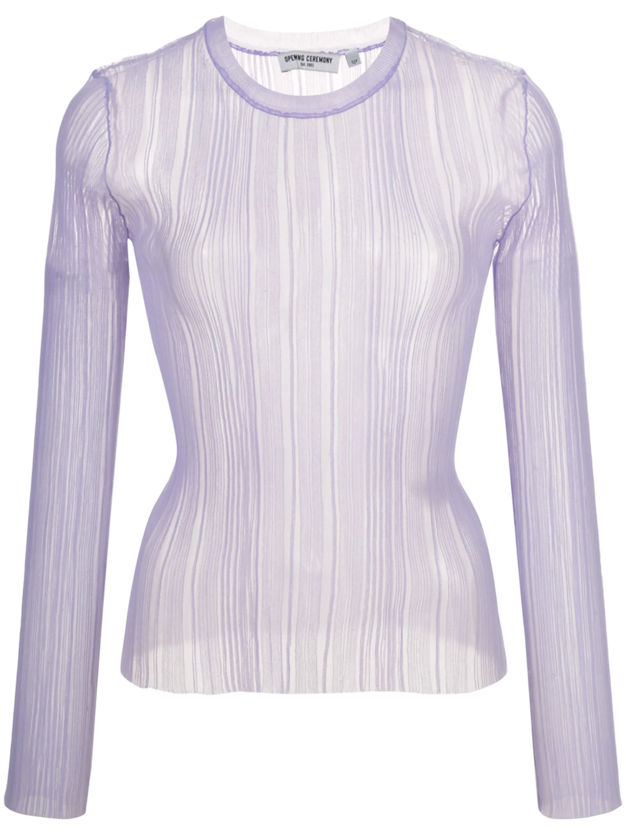 

Полупрозрачный топ в рубчик Opening Ceremony, фиолетовый