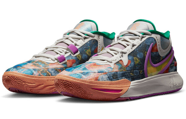 Кроссовки Nike Kyrie 8 EP 'Circle Of Life', цвет light bone/yellow strike/malachite/orange trance/vivid purple/hyper pink — фото 3
