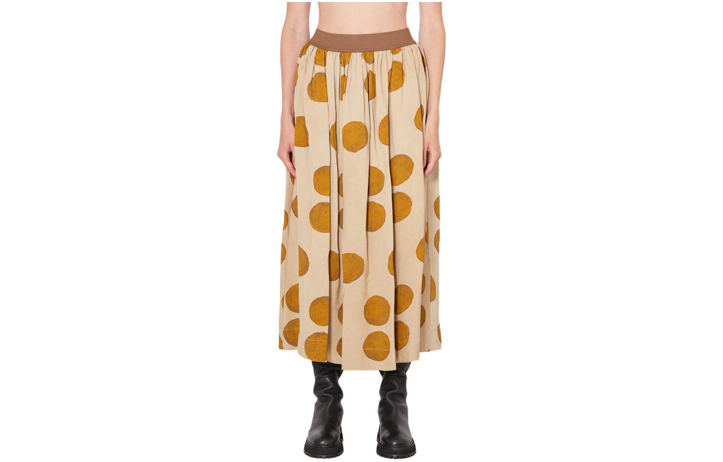 

Uma Wang Повседневные длинные юбки для женщин, бежевые