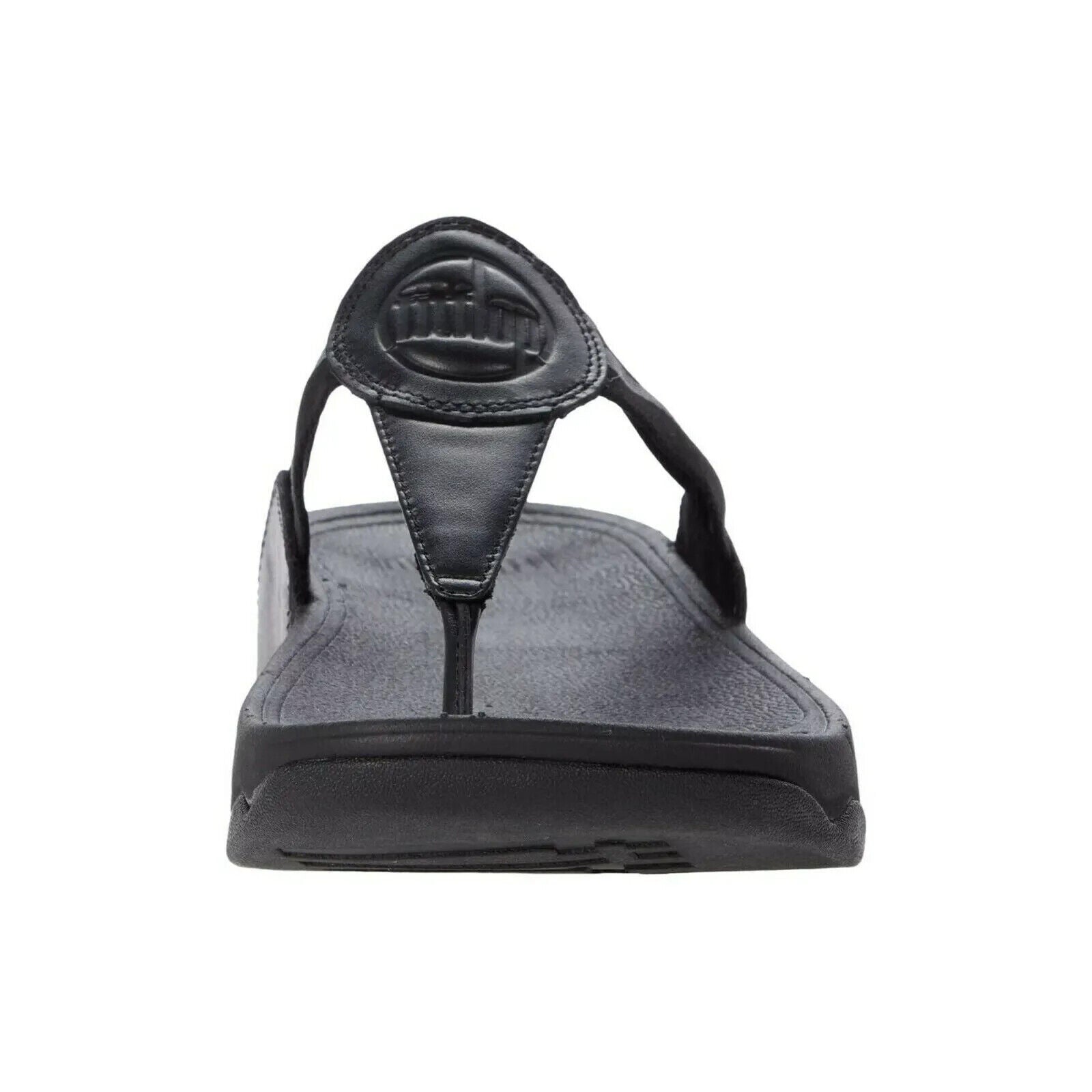 FitFlop Walkstar DX4-090 женские сандалии с перемычкой между пальцами черные на платформе для комфорта — фото 3