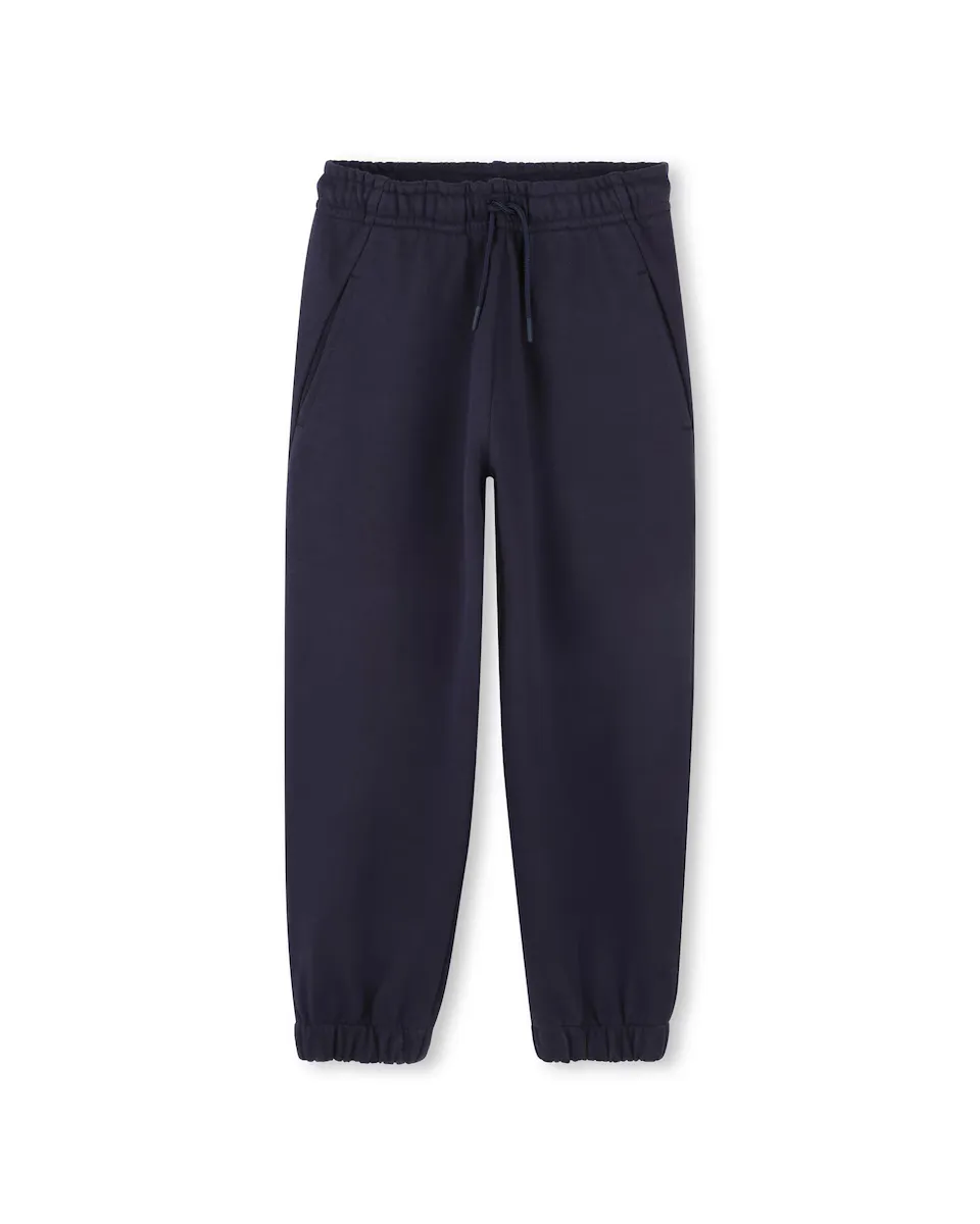 

Спортивные брюки из хлопка на шнурке Kenzo Kids, тёмно-синий