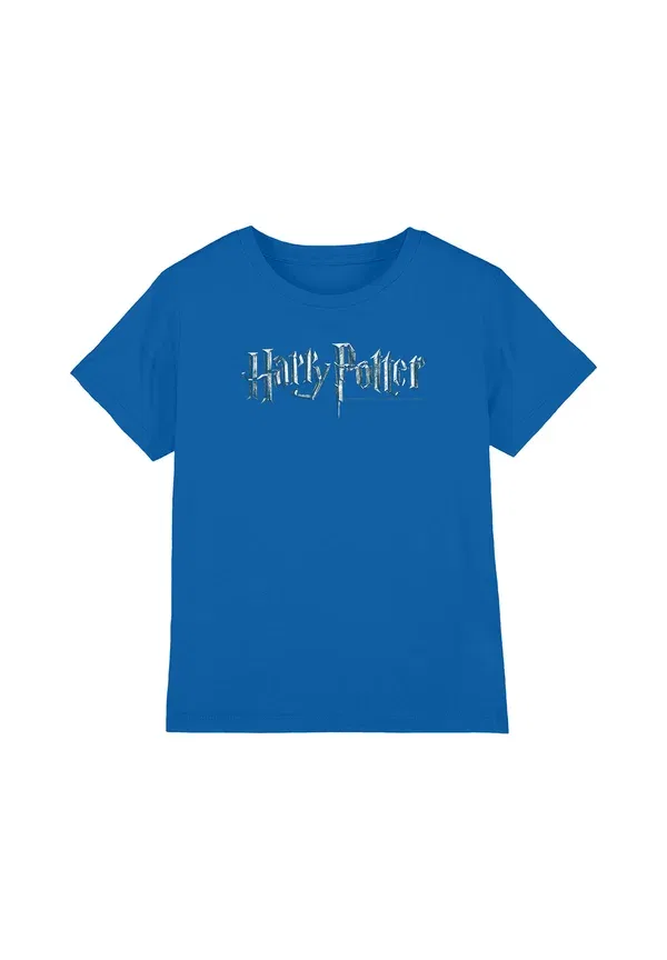 Футболка Harry Potter Logo Print T-Shirt Cotton Soul, королевский синий