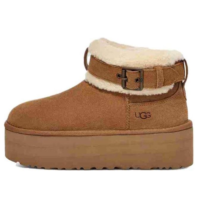 Угги (WMNS) UGG Ultra Mini Belted Roller Boot 'Chestnut'
