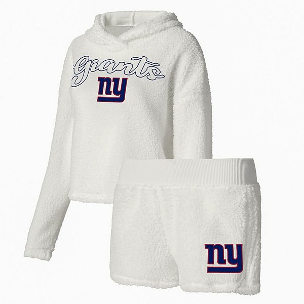 

Женский комплект для сна concepts sport white new york giants: флисовая толстовка и шорты Unbranded