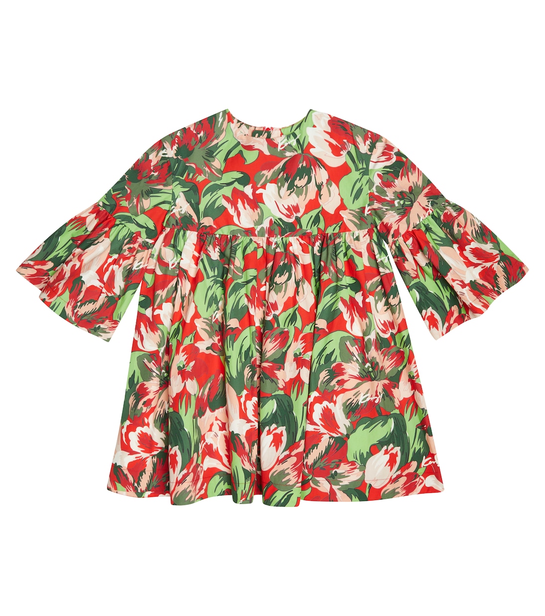 

Платье из хлопка с цветочным принтом Kenzo Kids, Poppy