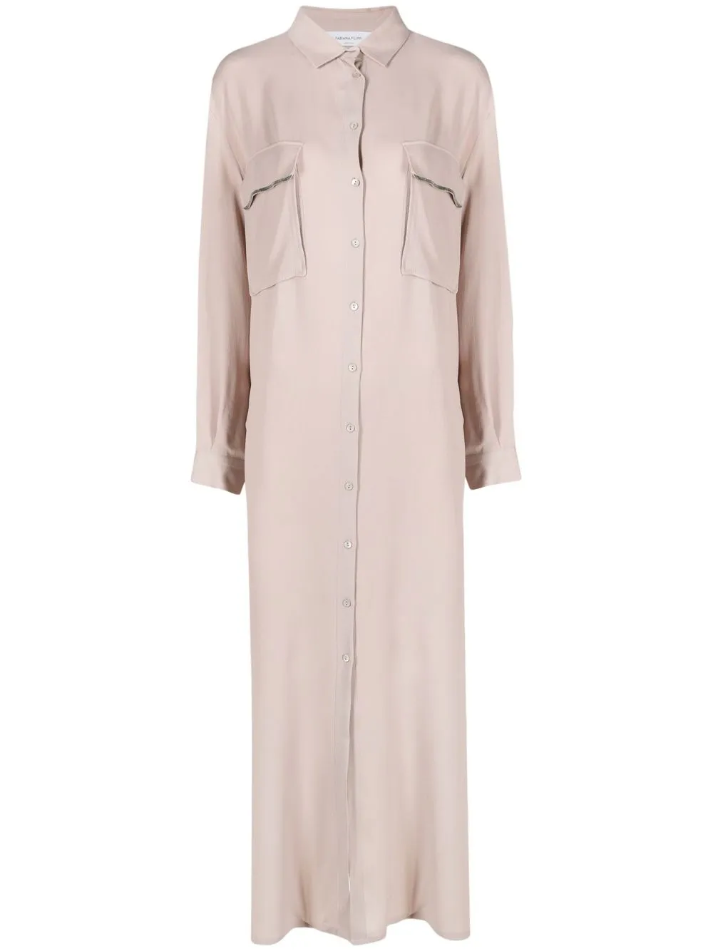 

Платье-рубашка с разрезами сбоку Fabiana Filippi, розовый